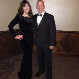 Black Velvet Beatrix Gown from Laura Byrnes